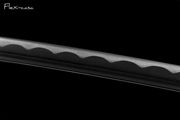 Hand-Forged Katana – 1060 High Carbon Steel, Blue Handle, White Lacquer Scabbard