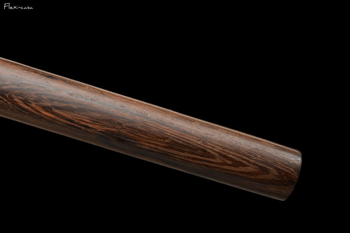 Hand-Forged Black Blade Katana – Rosewood Handle and Scabbard, High Manganese Steel