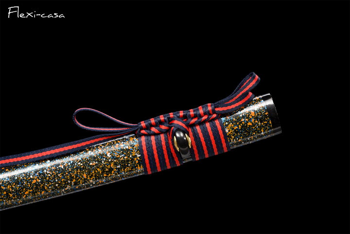 Hand-Forged Blue Katana – 1060 High Carbon Steel, Lacquered Scabbard, Red Cord Handle