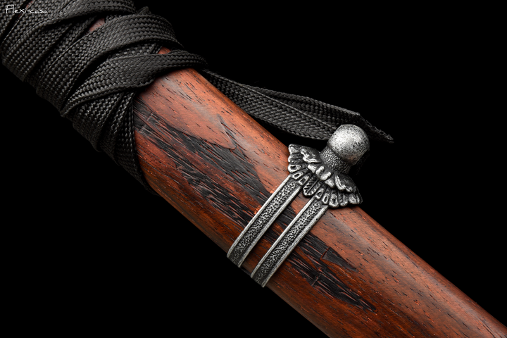 Hand-Forged Blue Gradient Katana – 1060 High Carbon Steel, Lacquered Scabbard, Full Tang Construction
