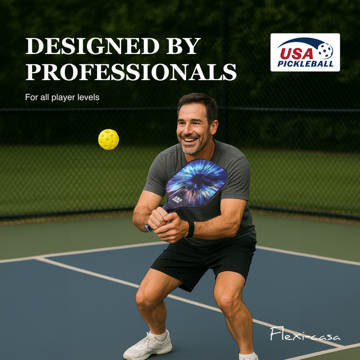 Premium Carbon Fiber Pickleball Paddle Set – USAPA Approved for Advanced Players | Lightweight Carbon Fiber Surface