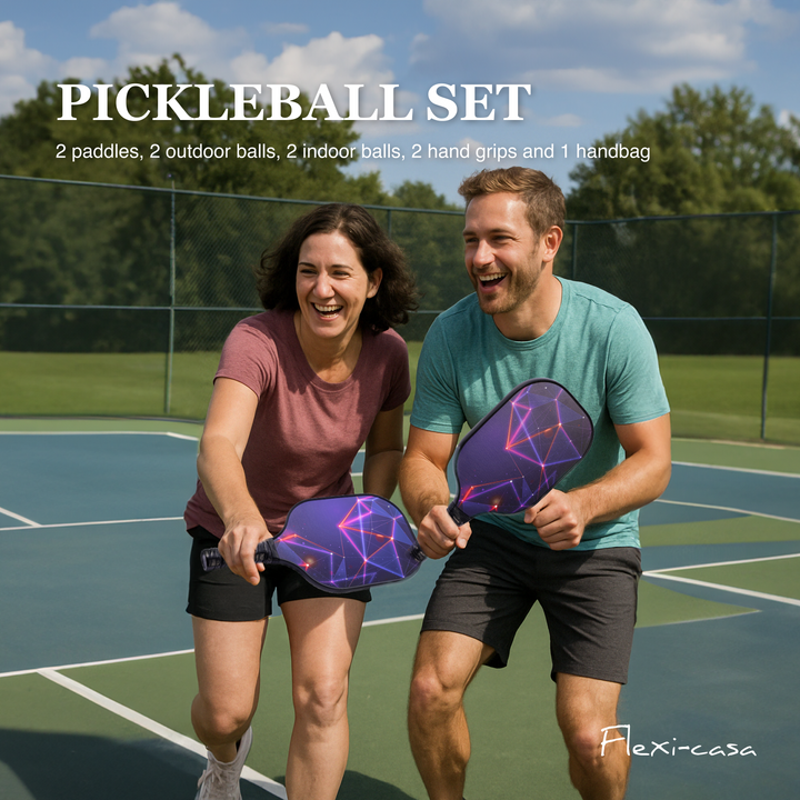 Energy Carbon Fiber Pickleball Paddle Set – USAPA Approved for Speed & Agility | Normal Carbon Fiber Surface